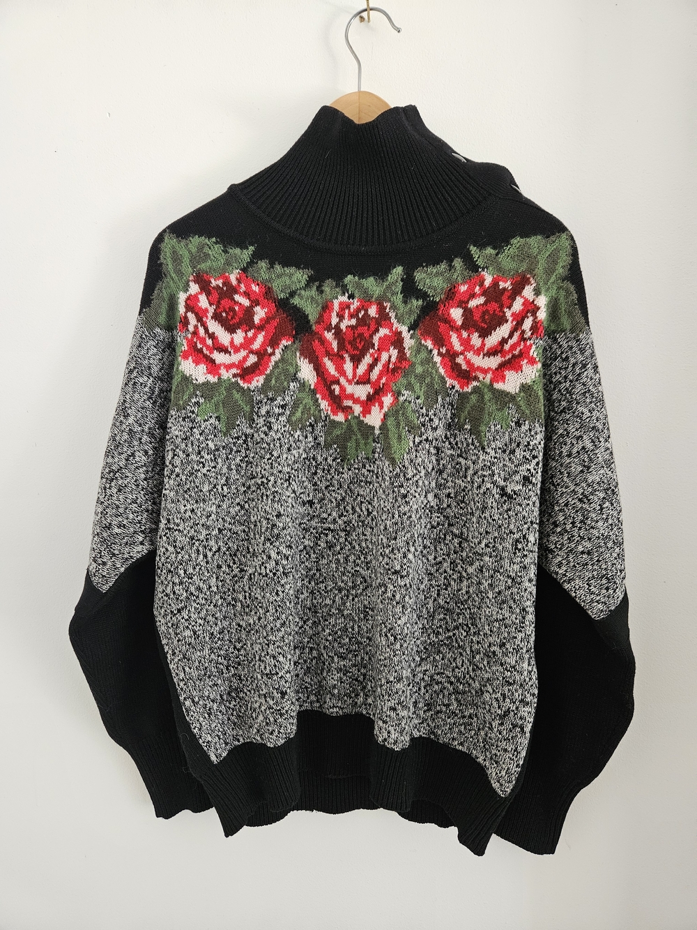 Philosophy di Lorenzo Serafini Womens US 6 Oversized Rose Turtleneck Sweater